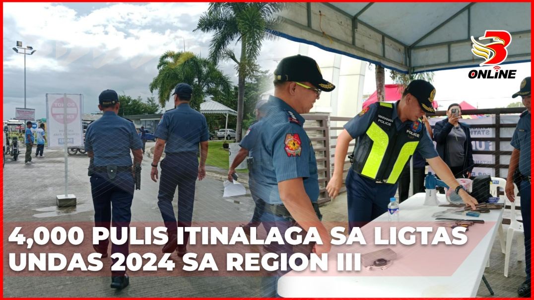 ⁣4,000 pulis itinalaga sa Ligtas Undas 2024 sa Region III