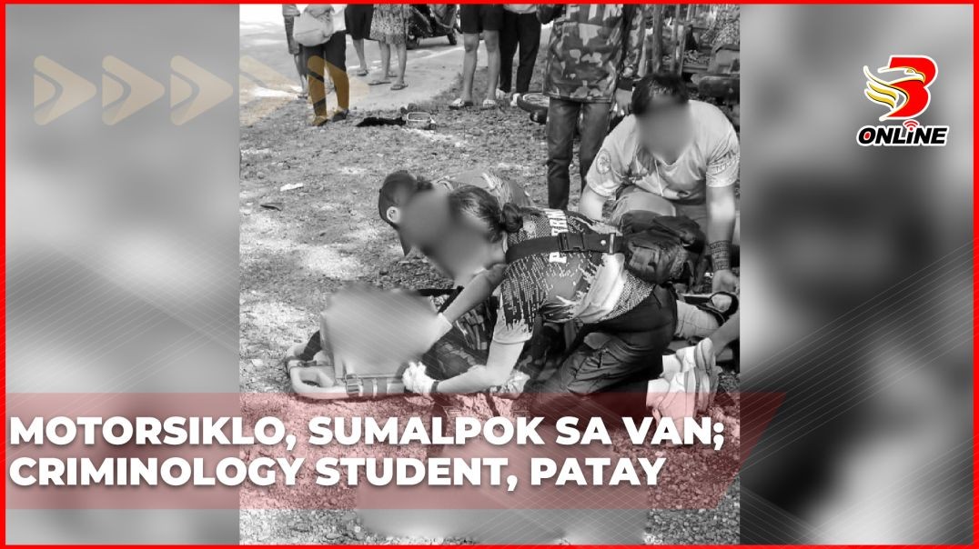 Motorsiklo, sumalpok sa van; Criminology student, patay