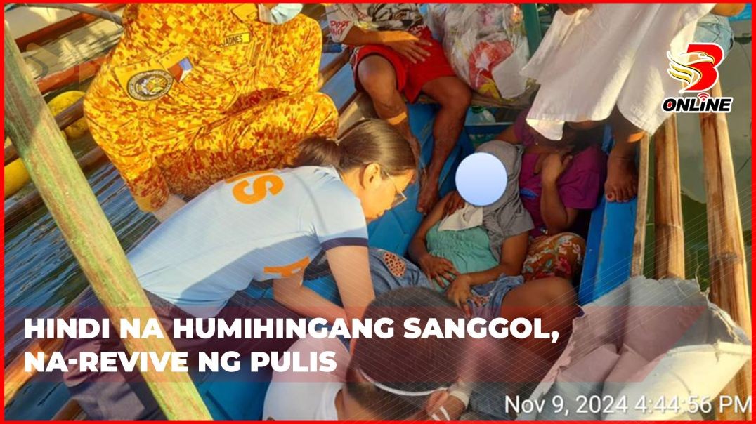 Hindi na humihingang sanggol, na-revive ng pulis