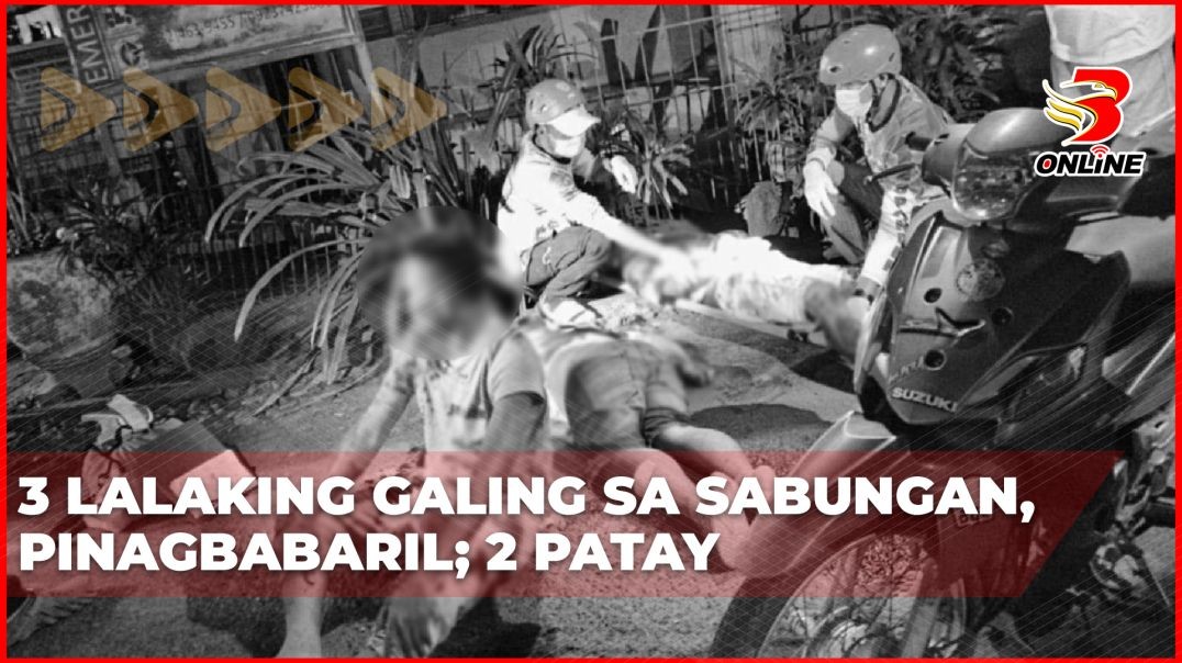 3 lalaking galing sa sabungan, pinagbabaril; 2 patay