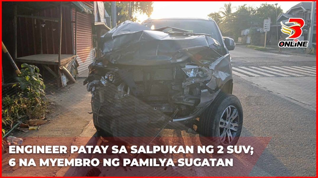 Engineer patay sa salpukan ng 2 SUV; 6 pa na myembro ng pamilya, sugatan