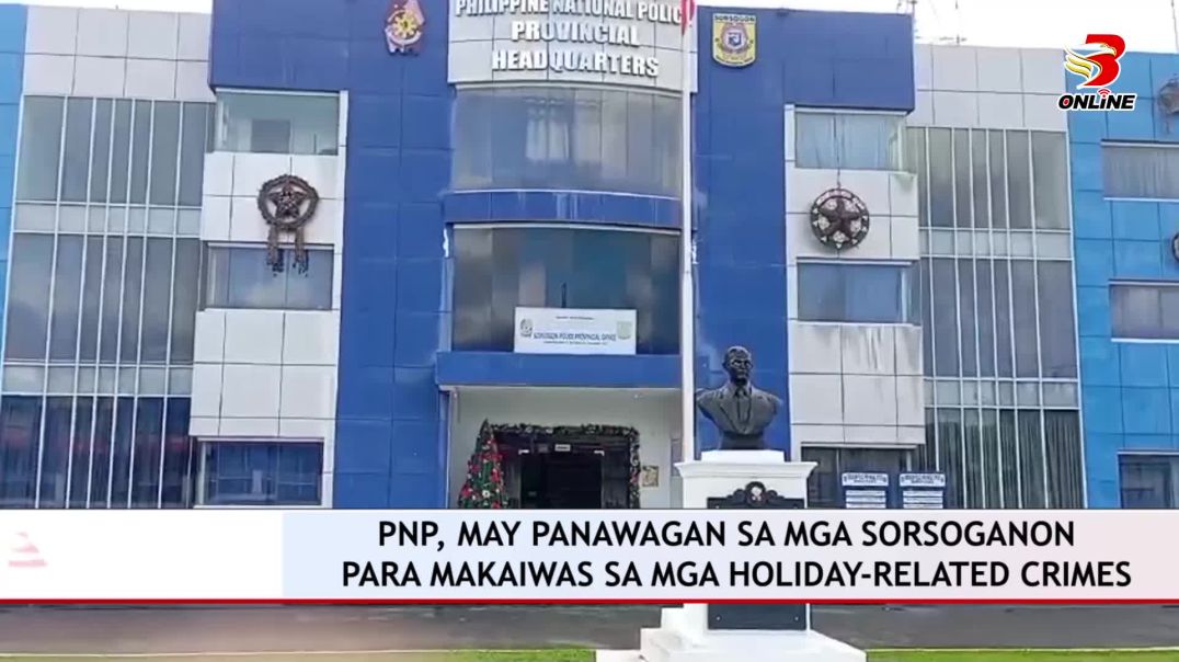 ⁣PNP, may panawagan sa mga sorsoganon para makaiwas sa mga holiday-related crimes