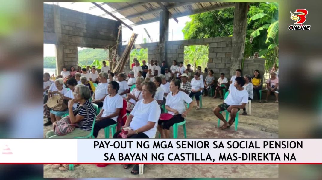 ⁣Pay-out ng mga senior sa social pension sa bayan ng Castilla, mas-direkta na