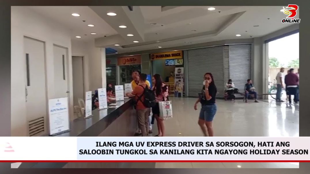 ⁣Ilang mga UV express driver sa Sorsogon, hati ang reaksyon tungkol sa kanilang kita ngayong holiday 