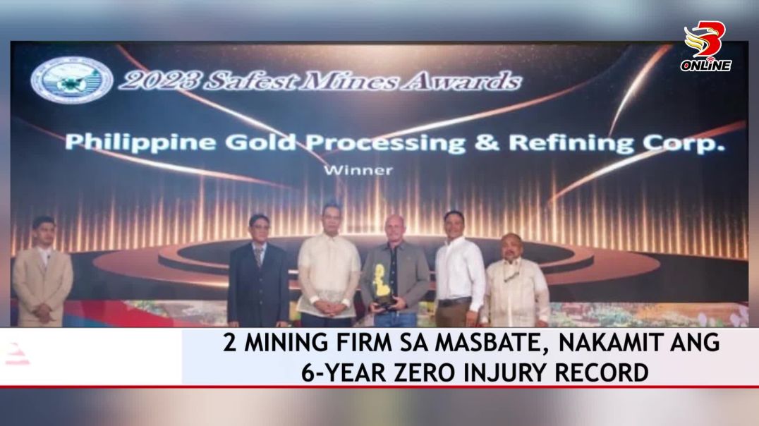 2 mining firm sa Masbate, nakamit ang 6-year zero injury record