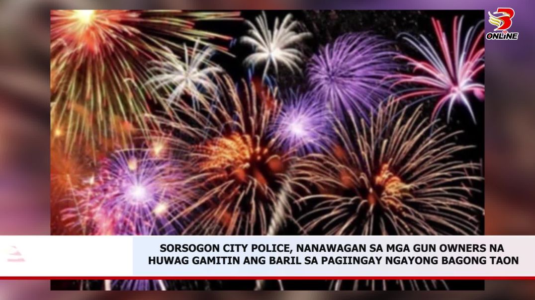 ⁣Sorsogon City Police, nanawagan sa mga gun owners na huwag gamitin ang baril sa pagiingay ngayong ba