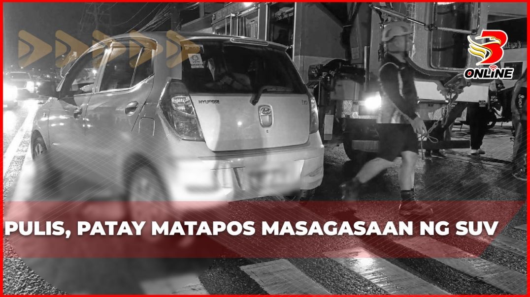 Pulis, patay matapos masagasaan ng SUV