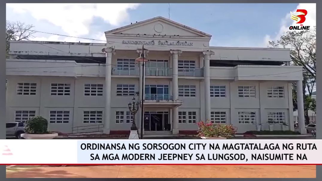 ⁣Ordinansa ng Sorsogon City na magtatalaga ng ruta sa mga modern jeepney sa lungsod, naisumite na sa 