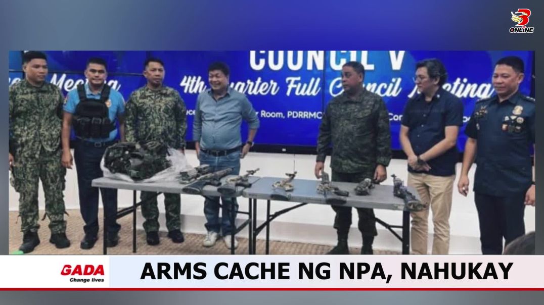 Arms cache ng NPA, nahukay