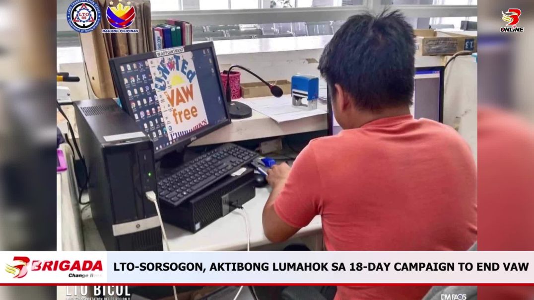 ⁣LTO-Sorsogon, aktibong lumahok sa 18-Day Campaign to End VAW