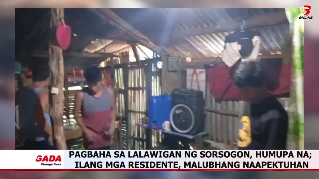 Pagbaha sa lalawigan ng Sorsogon, humupa na; ilang mga residente, malubhang naapektuhan
