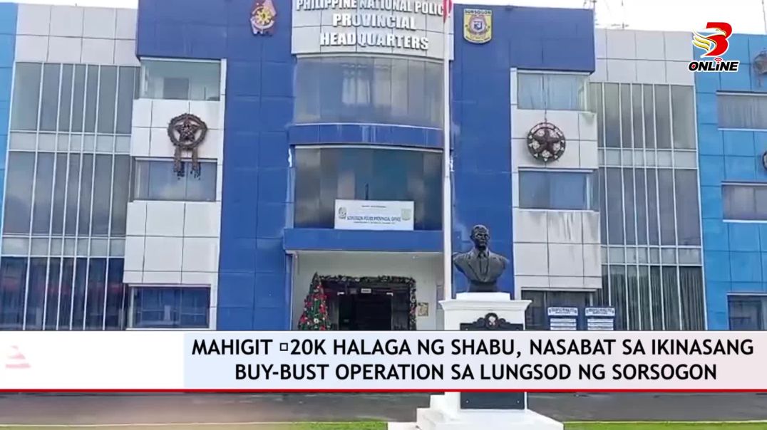 Mahigit ₱20k halaga ng shabu, nasabat sa ikinasang buy-bust operation sa lungsod ng Sorsogon