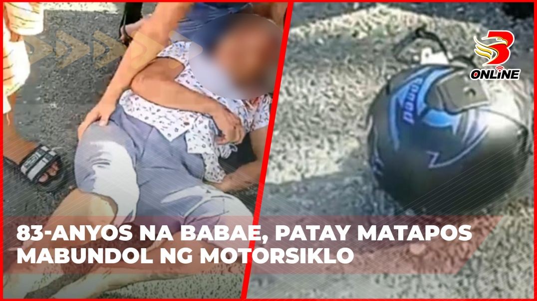83-anyos na babae, patay matapos mabundol ng motorsiklo
