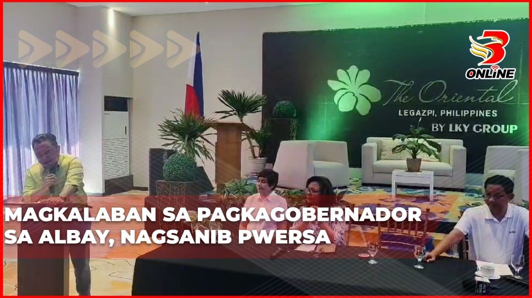 ⁣Magkalaban sa pagkagobernador sa Albay, nagsanib pwersa