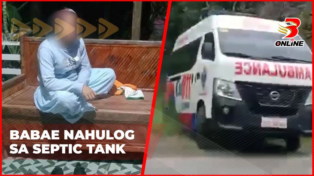 Babae nahulog sa septic tank