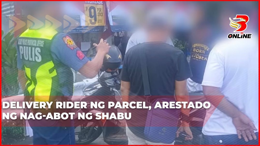 Delivery rider ng parcel, arestado ng nag-abot ng shabu