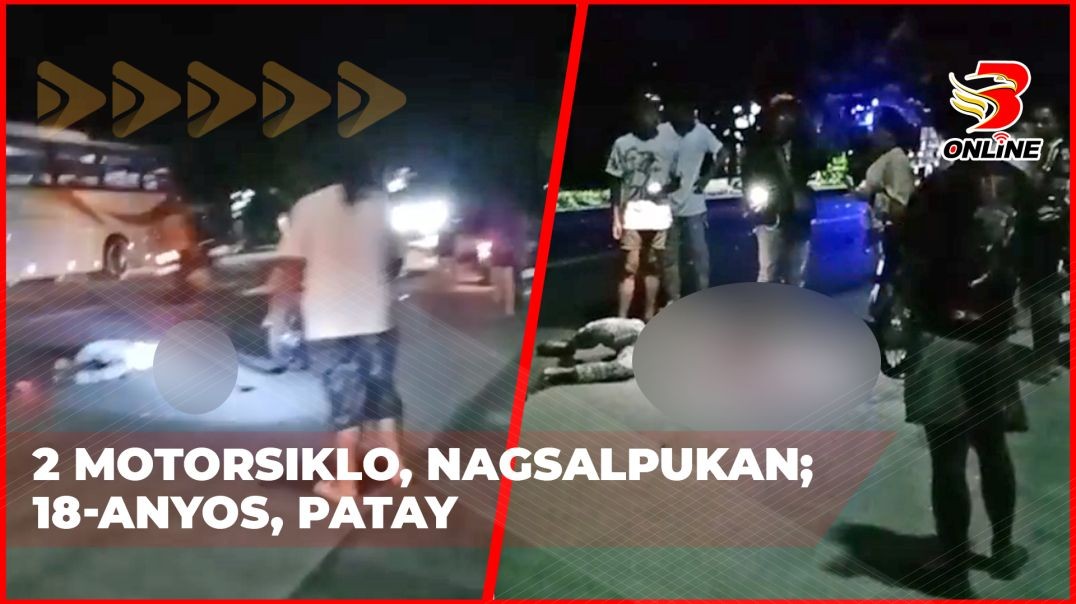 2 motorsiklo, nagsalpukan; 18-anyos, patay