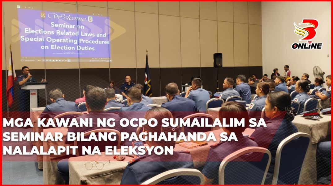 ⁣Mga kawani ng OCPO sumailalim sa seminar bilang paghahanda sa nalalapit na eleksyon