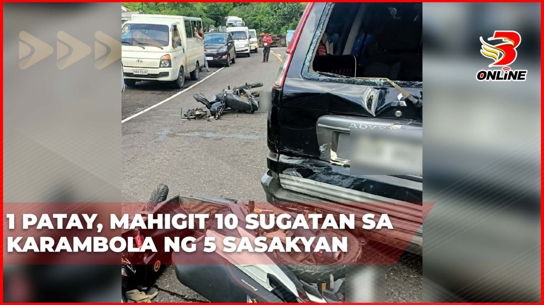 1 patay, mahigit 10 sugatan sa karambola ng 5 sasakyan