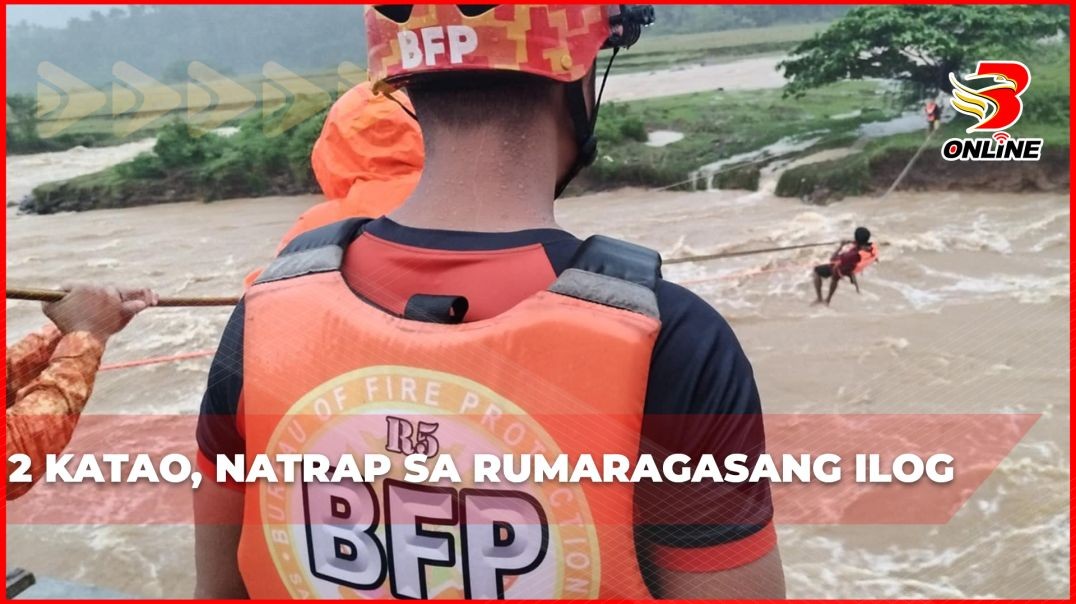 2 katao, natrap sa rumaragasang ilog
