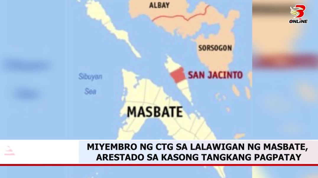 ⁣Miyembro ng CTG sa lalawigan ng Masbate, arestado sa kasong tangkang pagpatay