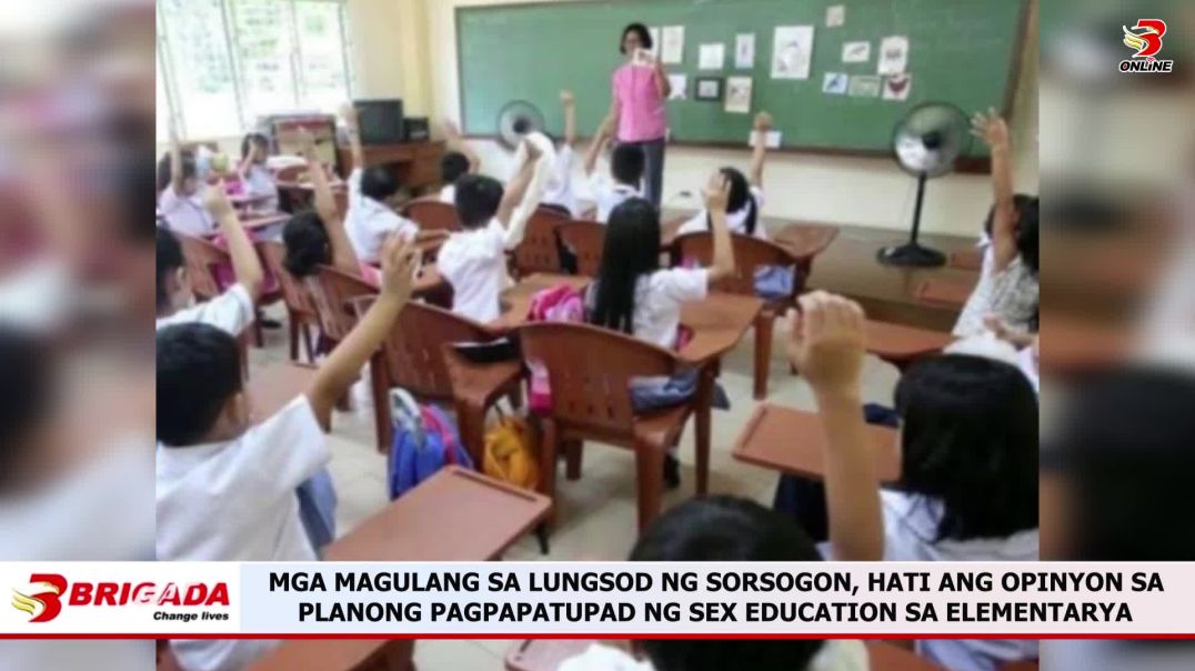 ⁣MGA MAGULANG SA LUNGSOD NG SORSOGON, HATI ANG OPINYON SA PLANONG PAGPAPATUPAD NG SEX EDUCATION SA EL