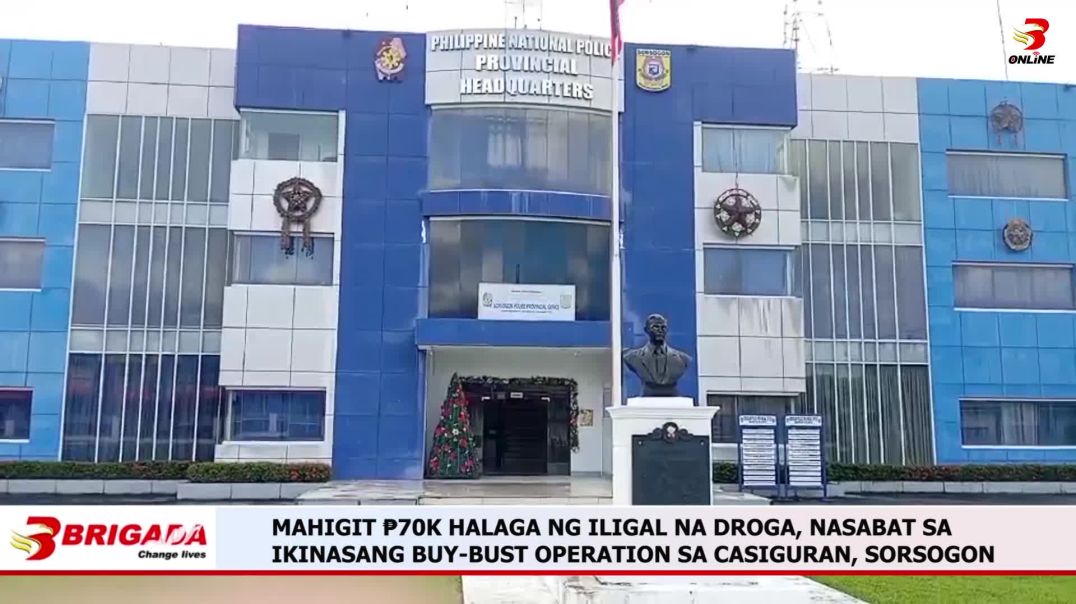 ⁣MAHIGIT ₱70K HALAGA NG ILIGAL NA DROGA, NASABAT SA IKINASANG BUY-BUST OPERATION SA CASIGURAN, SORSOG