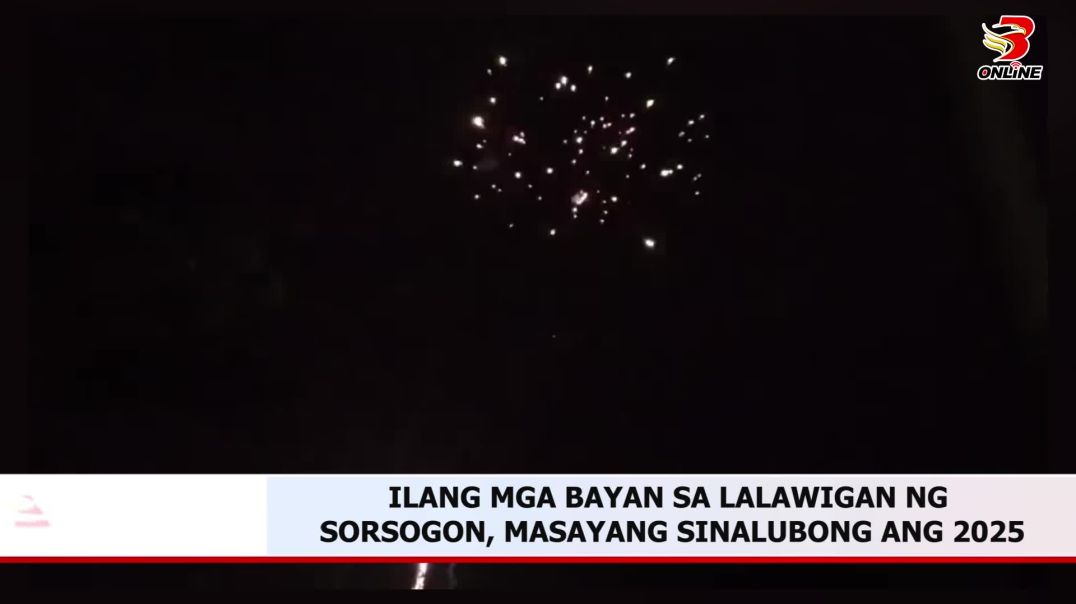 Ilang mga bayan sa lalawigan ng Sorsogon, masayang sinalubong ang 2025