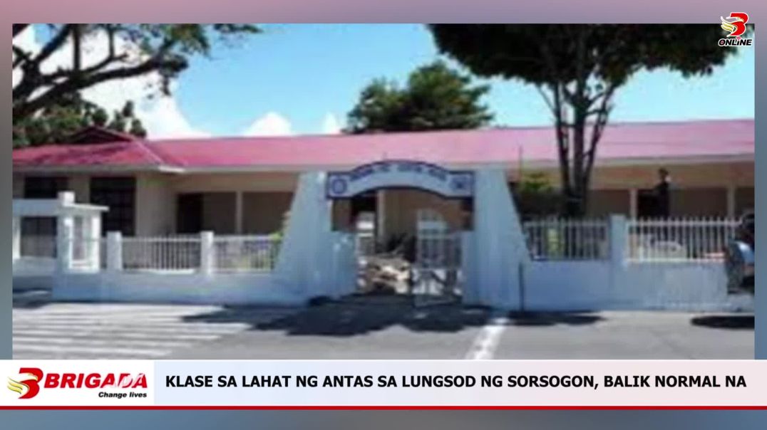 ⁣KLASE SA LAHAT NG ANTAS SA LUNGSOD NG SORSOGON, BALIK NORMAL NA