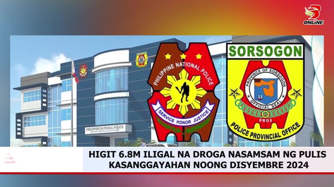 ⁣Higit 6.8m iligal na droga nasamsam ng Pulis Kasanggayahan noong disyembre 2024