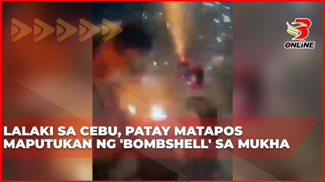 Lalaki sa Cebu, patay matapos maputukan ng 'bombshell' sa mukha