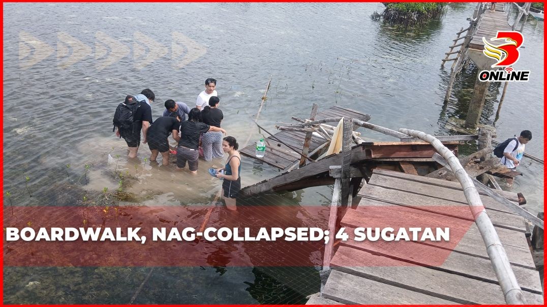 Boardwalk, nag-collapsed; 4 sugatan