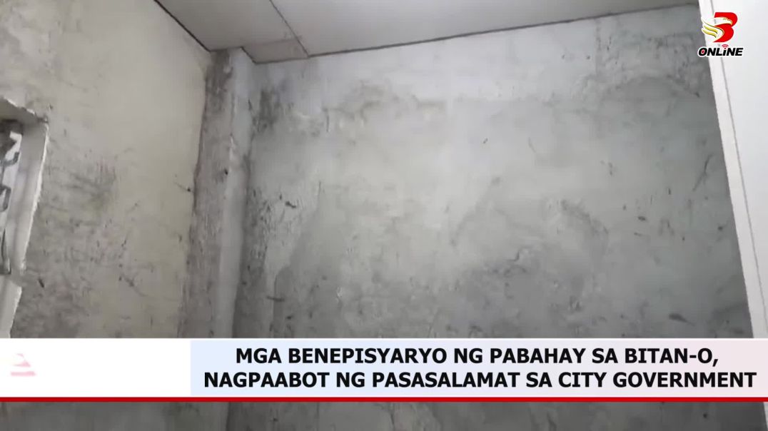 ⁣Mga benepisyaryo ng pabahay sa Bitan-o, nagpaabot ng pasasalamat sa City Government
