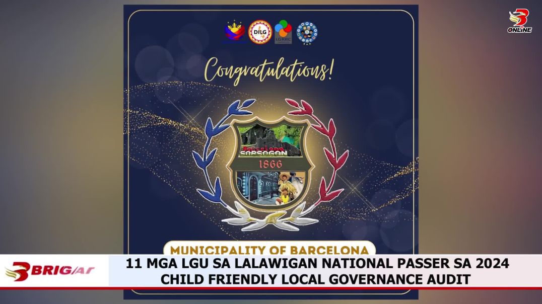 ⁣11 MGA LGU SA LALAWIGAN NATIONAL PASSER SA 2024 CHILD FRIENDLY LOCAL GOVERNANCE AUDIT
