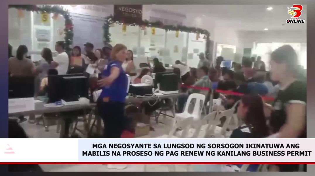 ⁣Mga negosyante sa lungsod ng Sorsogon ikinatuwa ang mabilis na proseso ng pag renew ng kanilang busi