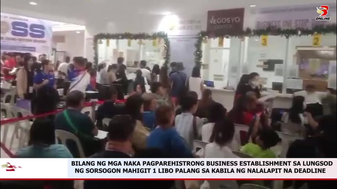 ⁣BILANG NG MGA NAKA PAGPAREHISTRONG BUSINESS ESTABLISHMENT SA LUNGSOD NG SORSOGON MAHIGIT 1 LIBO PALA