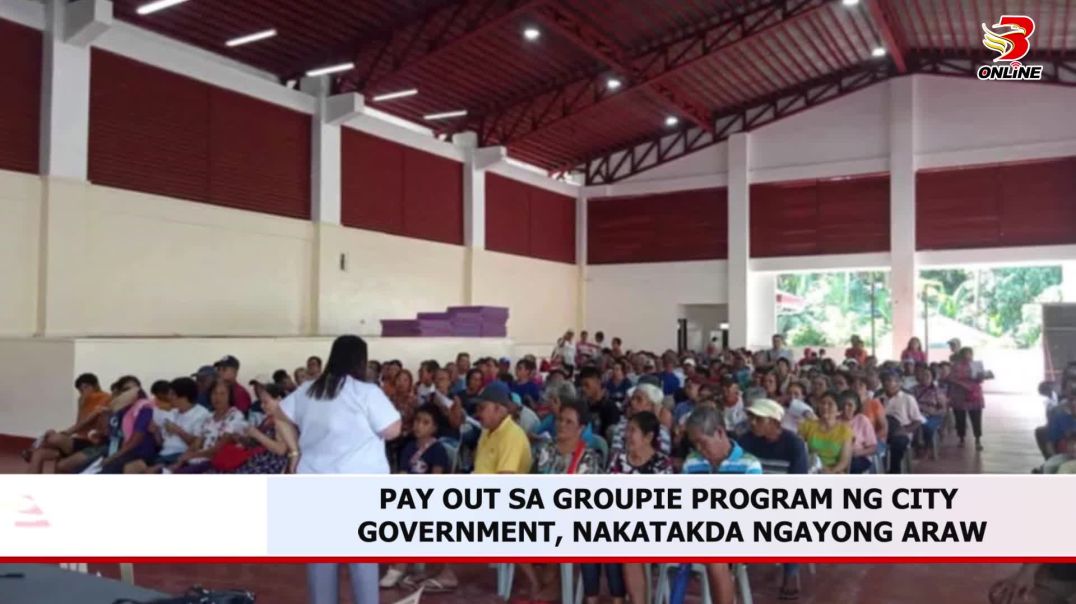 ⁣Pay out sa GROUPIE program ng city government, nakatakda ngayong araw