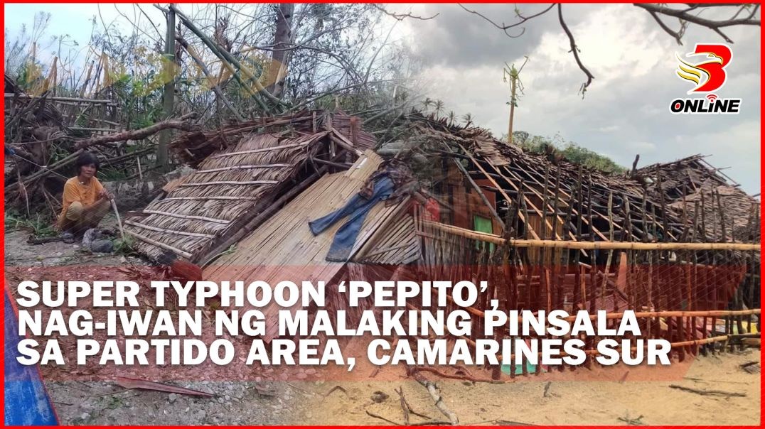 Super Typhoon 'Pepito', nag-iwan ng malaking pinsala sa Partido Area, Camarines Sur