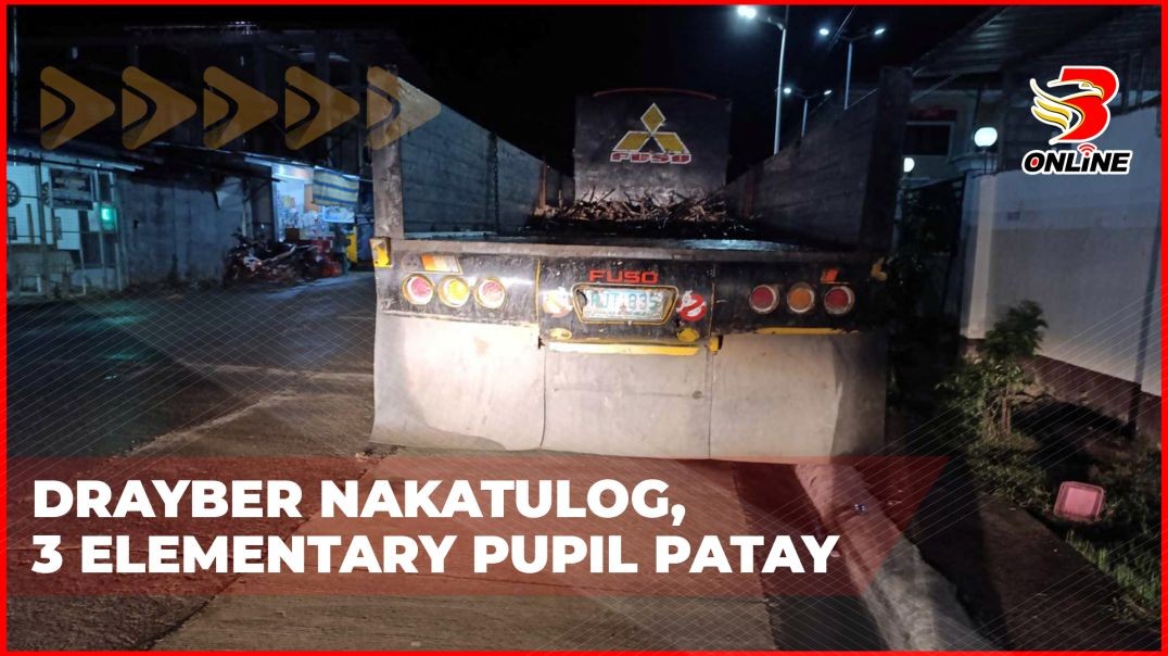 Drayber nakatulog, 3 elementary pupil patay