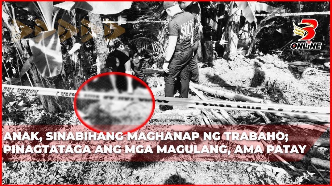 Anak, sinabihang maghanap ng trabaho; pinagtataga ang mga magulang, ama patay