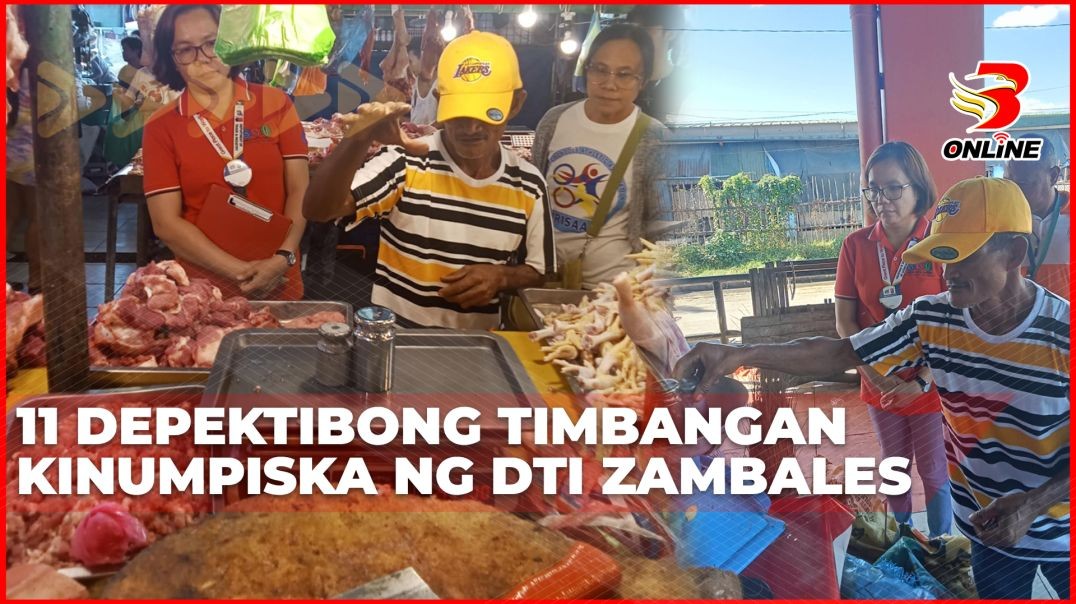 ⁣11 depektibong timbangan kinumpiska ng DTI Zambales
