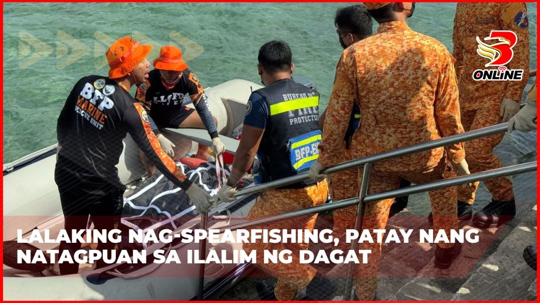 Lalaking nag-spearfishing, patay nang natagpuan sa ilalim ng dagat