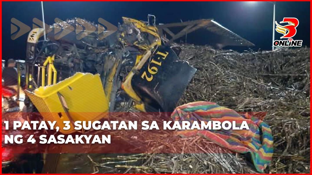 1 patay, 3 sugatan sa karambola ng 4 sasakyan