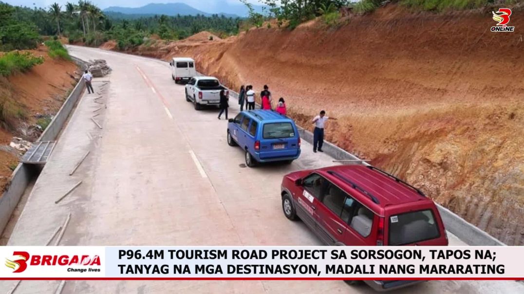 ⁣P96.4M TOURISM ROAD PROJECT SA SORSOGON, TAPOS NA; TANYAG NA MGA DESTINASYON, MADALI NANG MARARATING