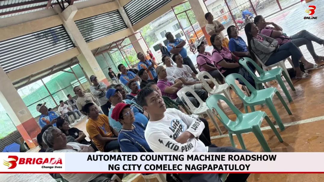 ⁣AUTOMATED COUNTING MACHINE ROADSHOW NG CITY COMELEC NAGPAPATULOY