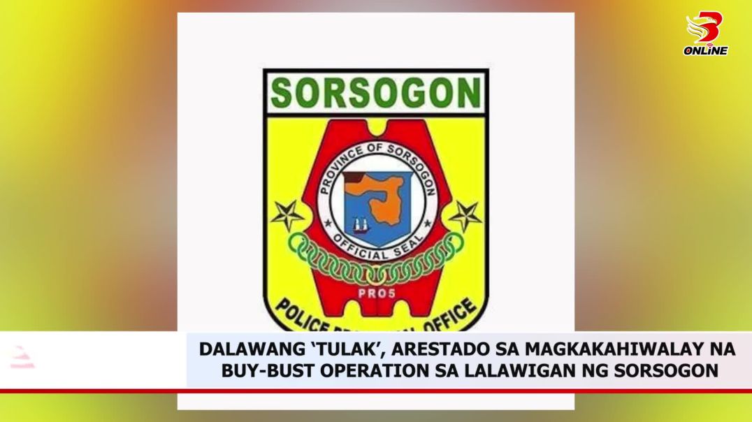 Dalawang ‘tulak’, arestado sa magkakahiwalay na buy-bust operation sa lalawigan ng Sorsogon