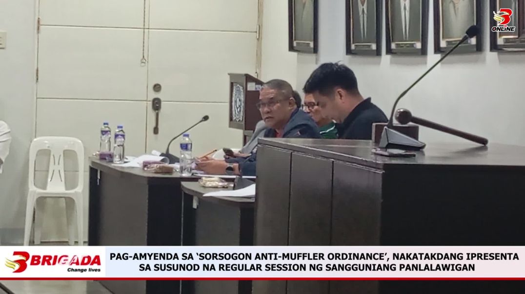 ⁣PAG-AMYENDA SA ‘SORSOGON ANTI-MUFFLER ORDINANCE’, NAKATAKDANG IPRESENTA SA SUSUNOD NA REGULAR SESSIO
