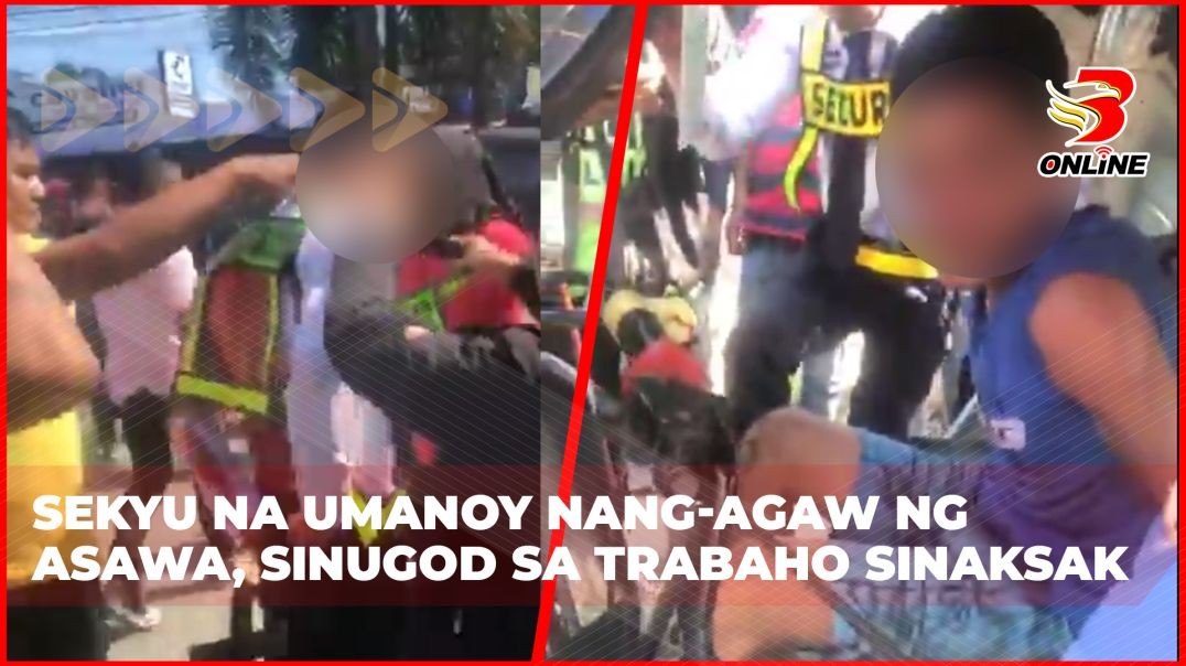 ⁣Sekyu na umanoy nang-agaw ng asawa, sinugod sa trabaho sinaksak