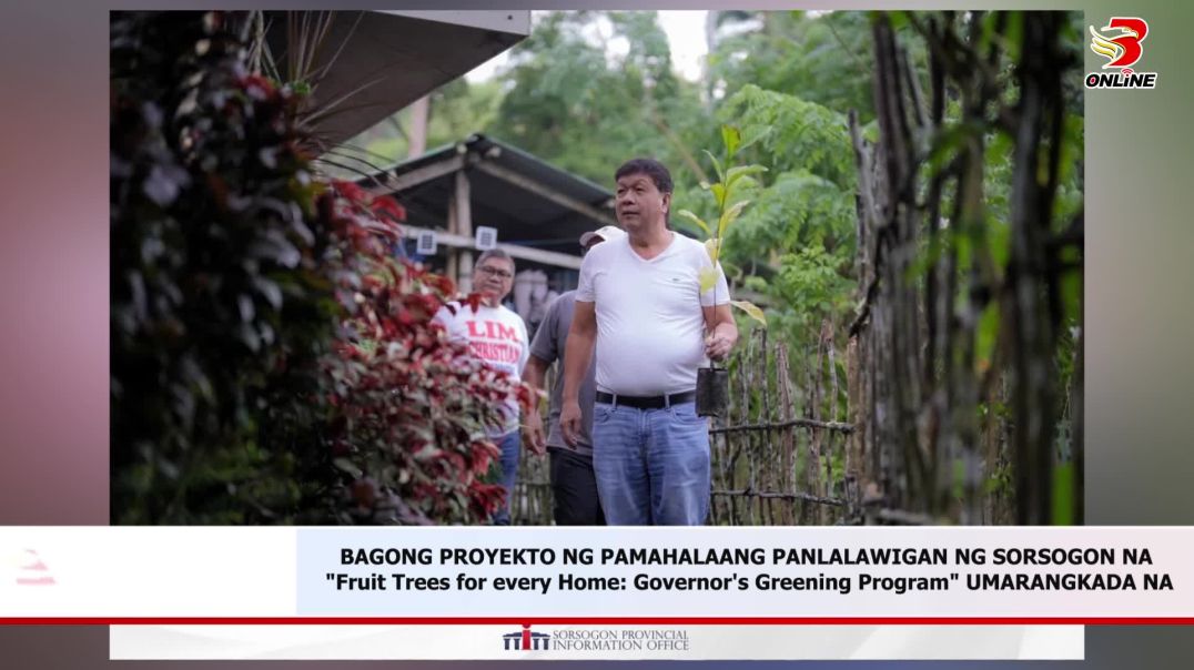 ⁣Bagong proyekto ng Pamahalaang Panlalawigan ng Sorsogon na "fruit trees for every home: Governo