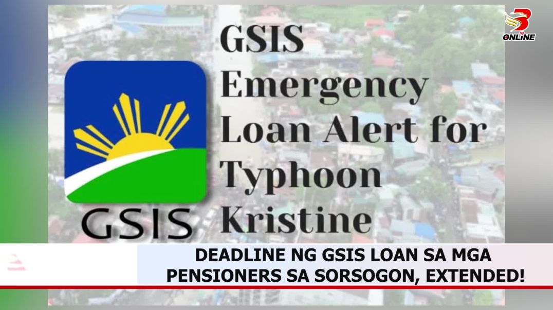 ⁣Deadline ng GSIS loan sa mga pensioners sa Sorsogon, extended!